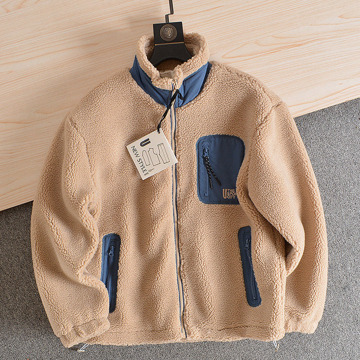 Stay Warm and Stylish This Winter with the Fleece Winter Stand Jacket