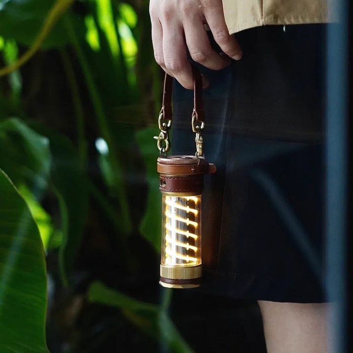 Illuminate Your Adventures with the Camping Lantern Leather