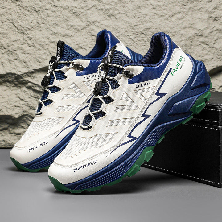 Step into Adventure with Our Men Colorblock Sneakers!
