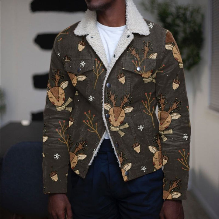 Stay Warm and Stylish This Season with Our Men's Lamb Fleece Jacket