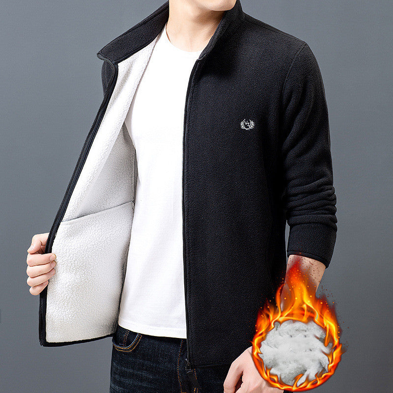 Men's plus fleece jacket