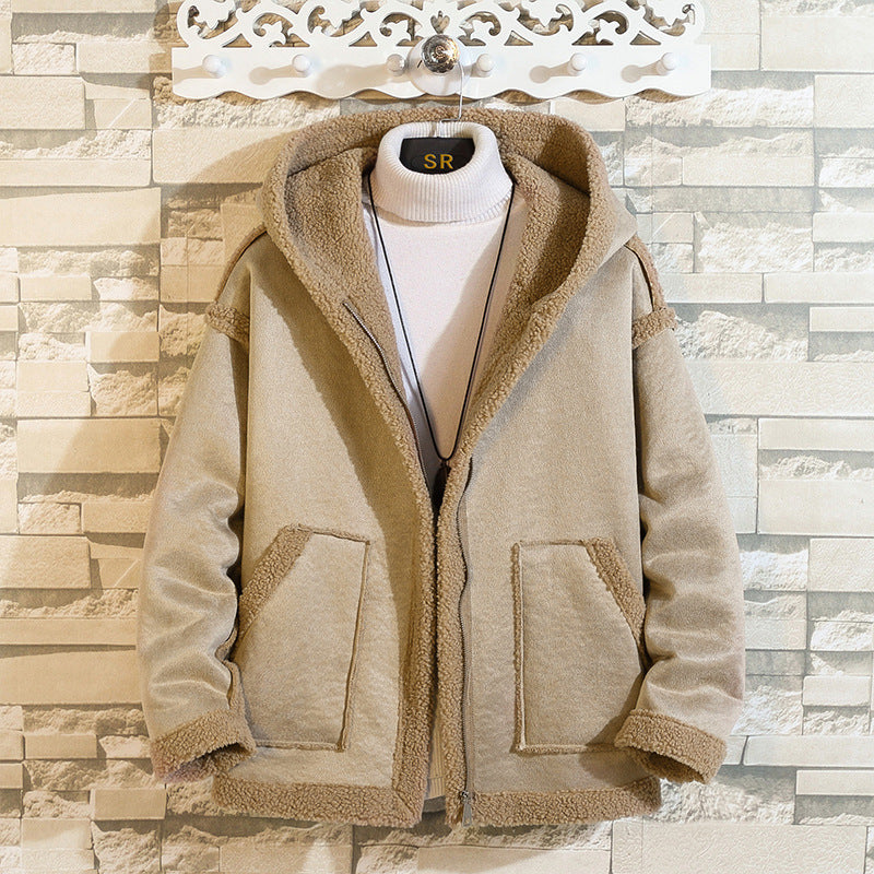 Thickened Grain Fleece Jacket
