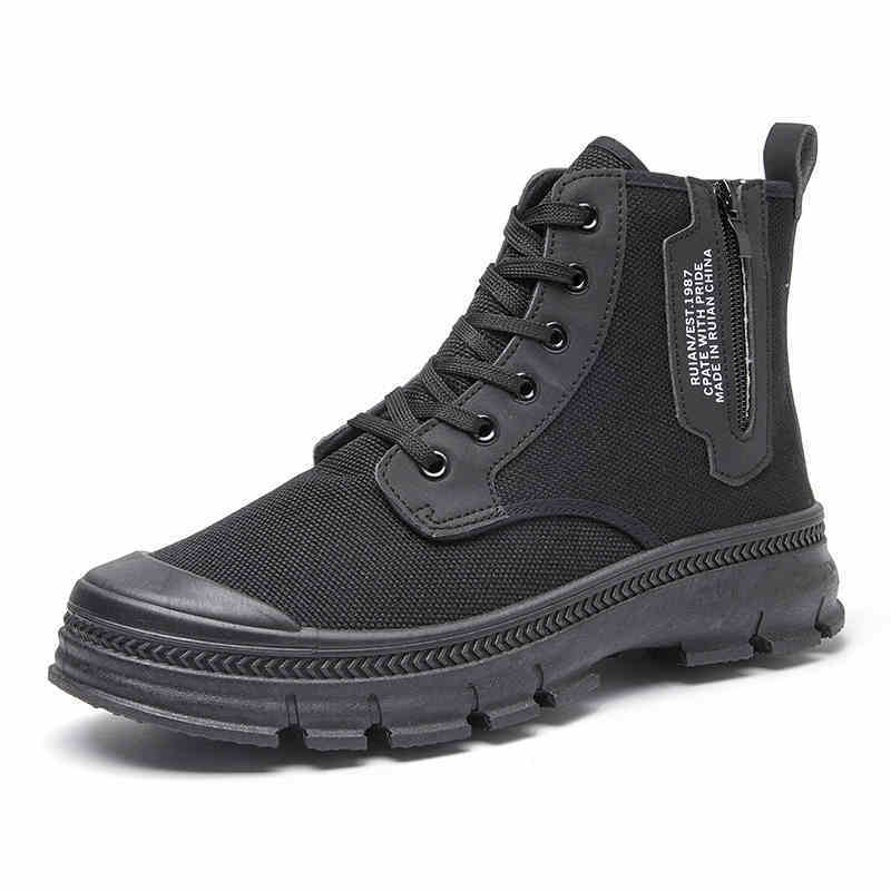Hiking Boots Men's Side Zipper