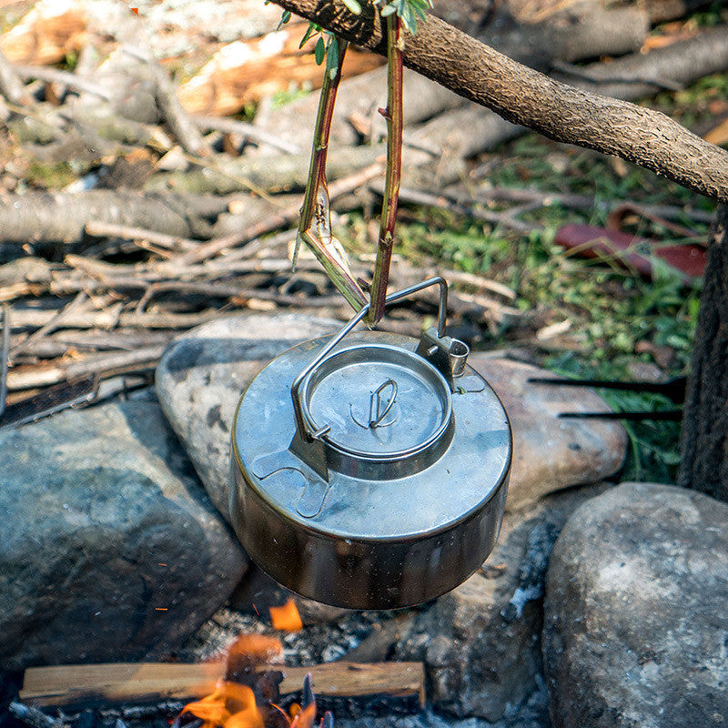Outdoor Camping Stainless Steel Kettle