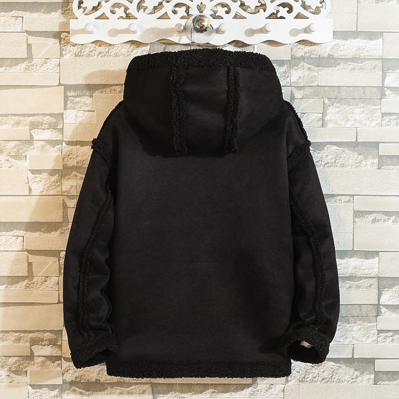 Thickened Grain Fleece Jacket
