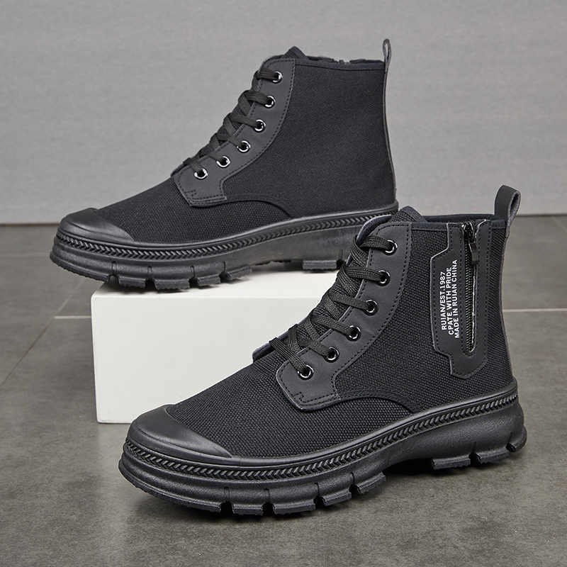 Hiking Boots Men's Side Zipper