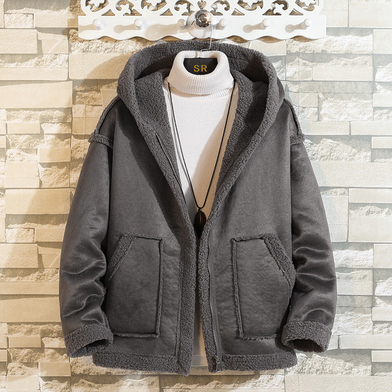 Thickened Grain Fleece Jacket