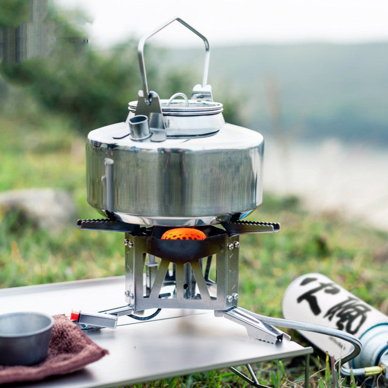 Outdoor Camping Stainless Steel Kettle