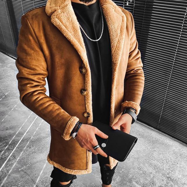 Dark Fleece Thickened Jacket